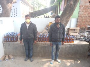 147 bottles of liquor recovered from car, two smugglers arrested