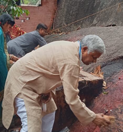 जनता दल यू के प्रदेश अध्यक्ष ने योगिनी स्थान में टेका माथा, झारखंड में नीतीश मॉडल की आवश्यकता पर दिया जोर